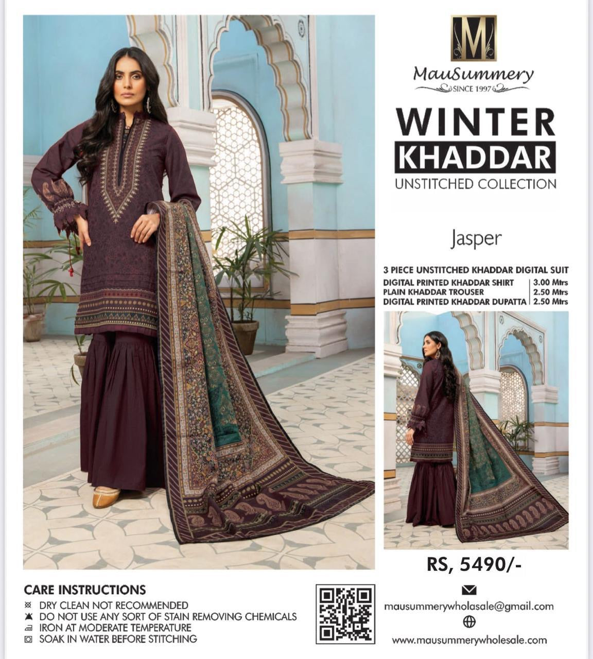 3pc Mausummery khaddar