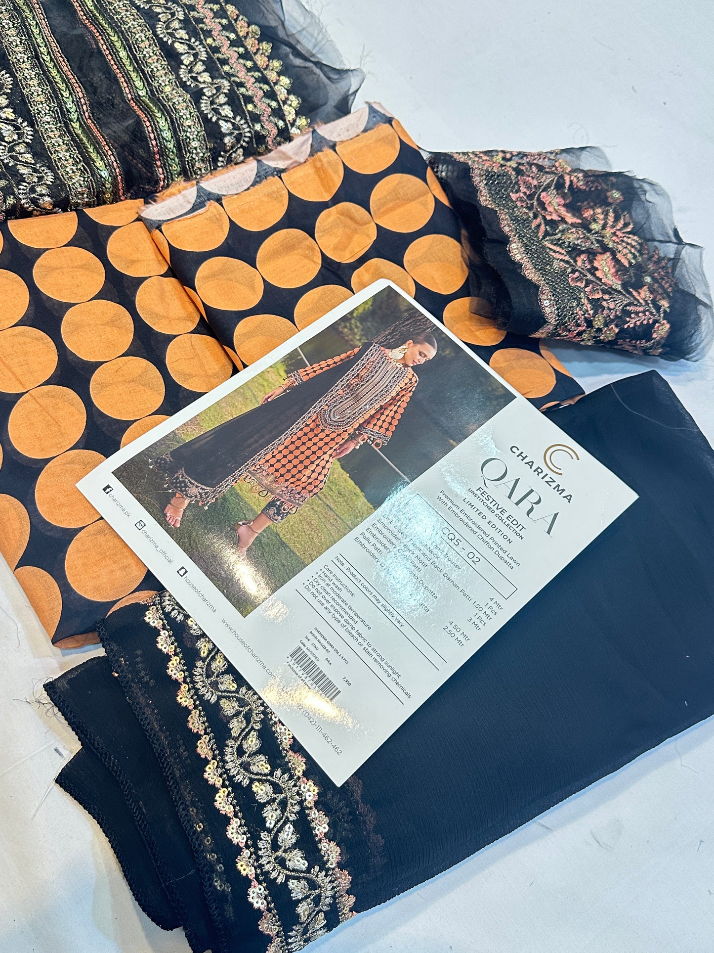Charizma embroidered Shirt With Trouser