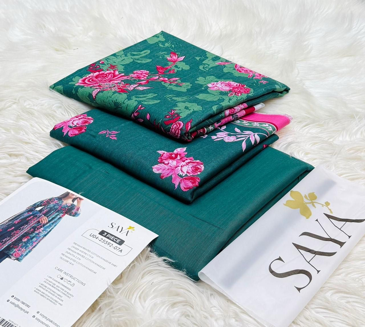 3pc Saya Cotton khaddar