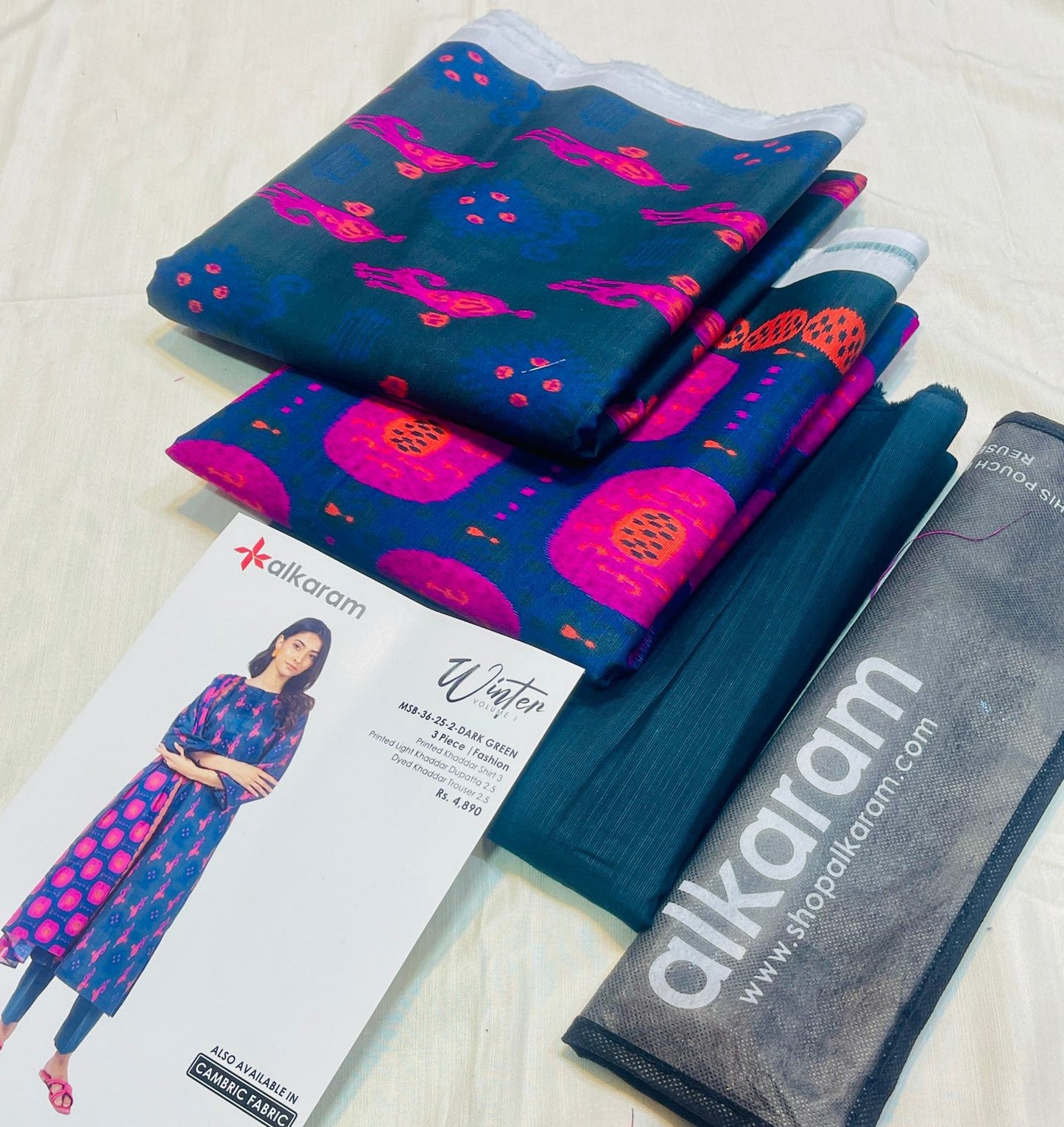 3pc Al Karam Khaddar