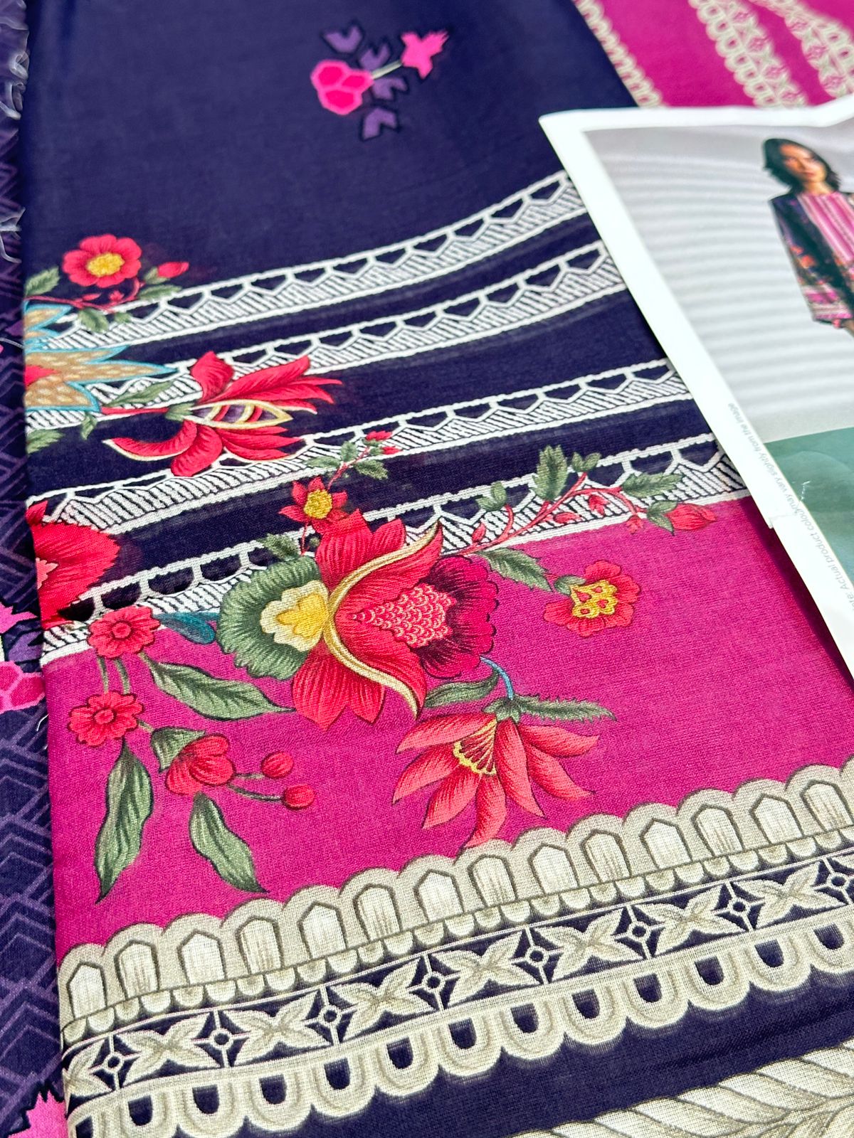 3pc (18) Sapphire Lawn suit