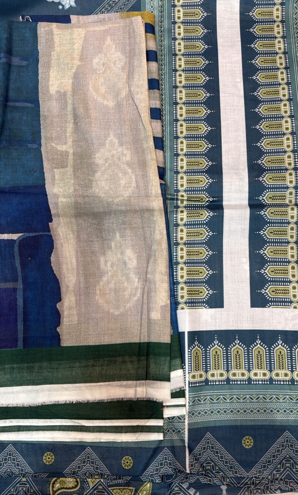 3pc So Kamal Lawn Shirt with Trouser and Dupatta