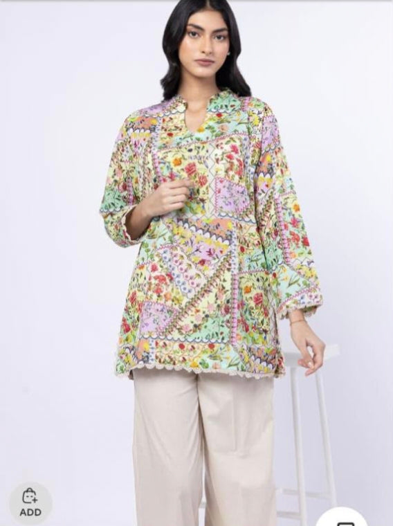 2pc Khaadi Lawn Shirt with Trouser