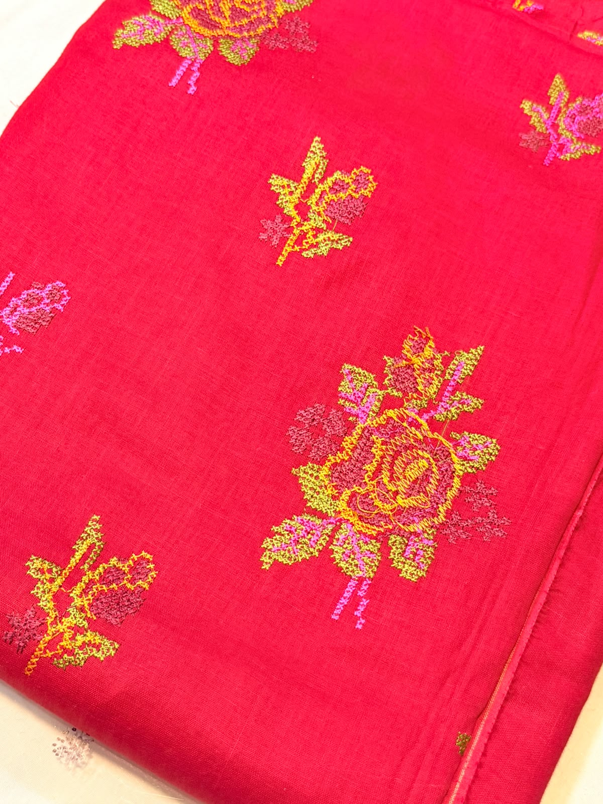 2pc Khaddi Embroidery Lawn Shirt with Trouser