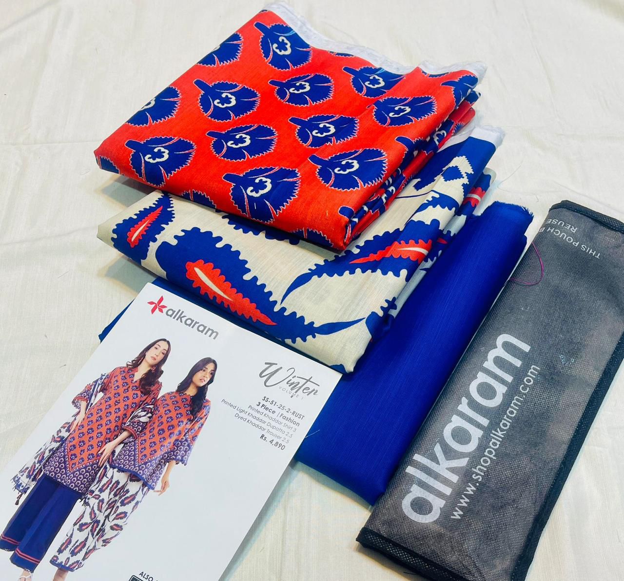 3pc Al Karam Khaddar