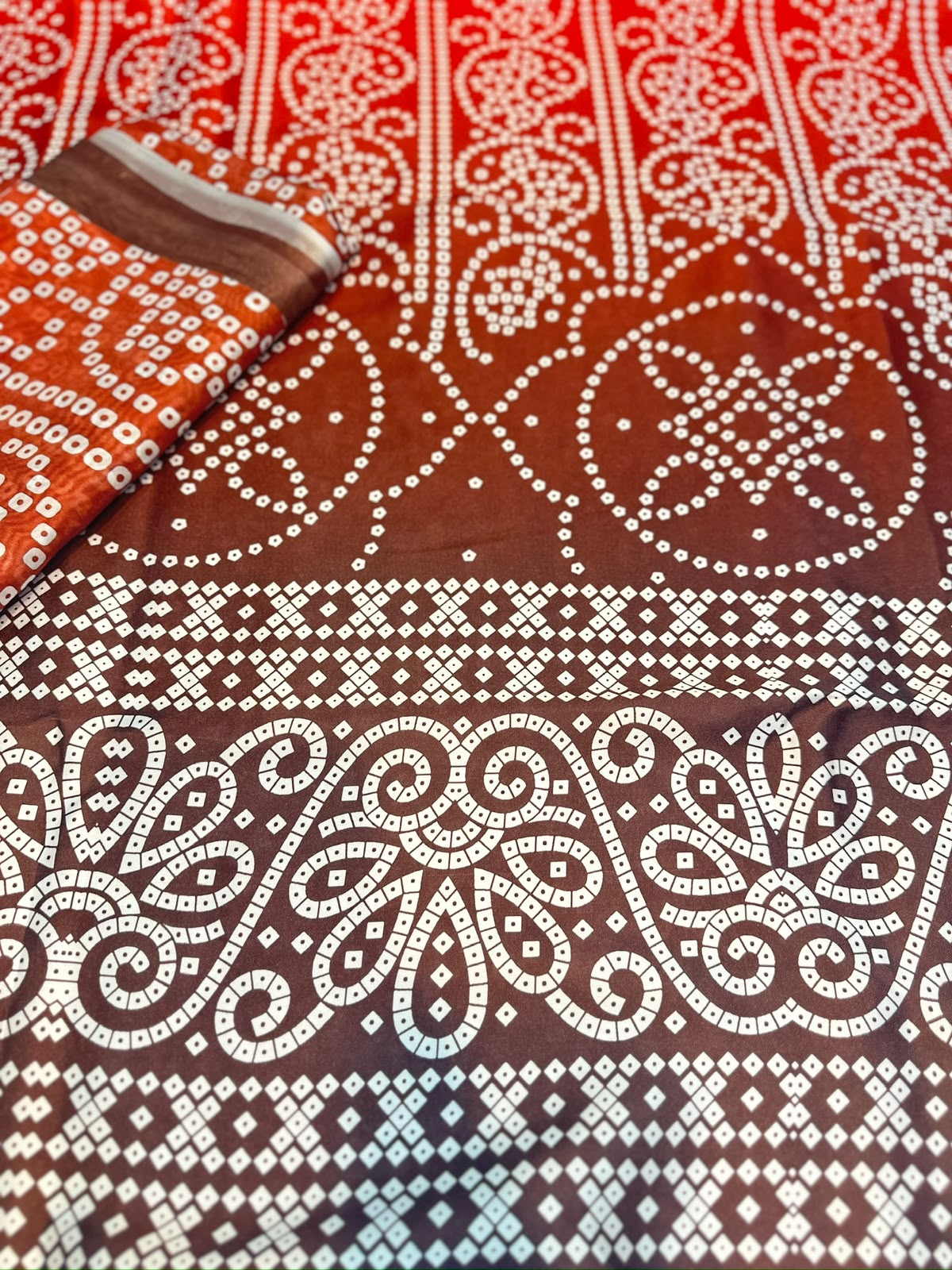 3pc Printed silk suit