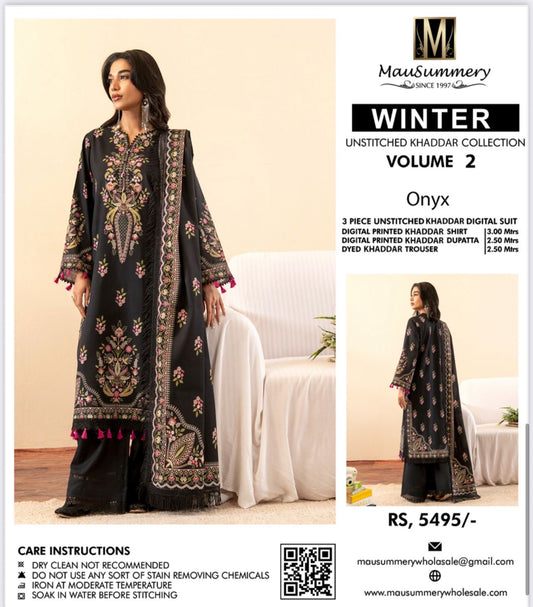 3pc Mausummery khaddar