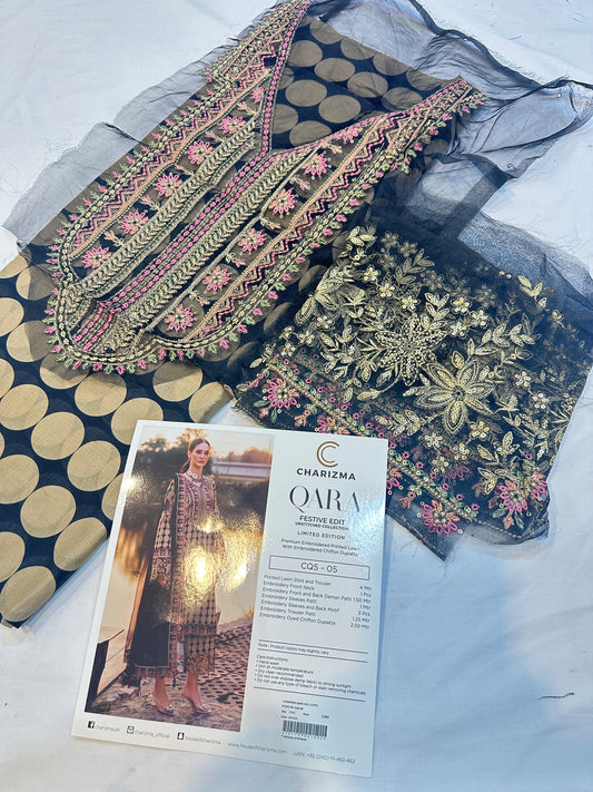 Charizma embroidered Shirt With Trouser