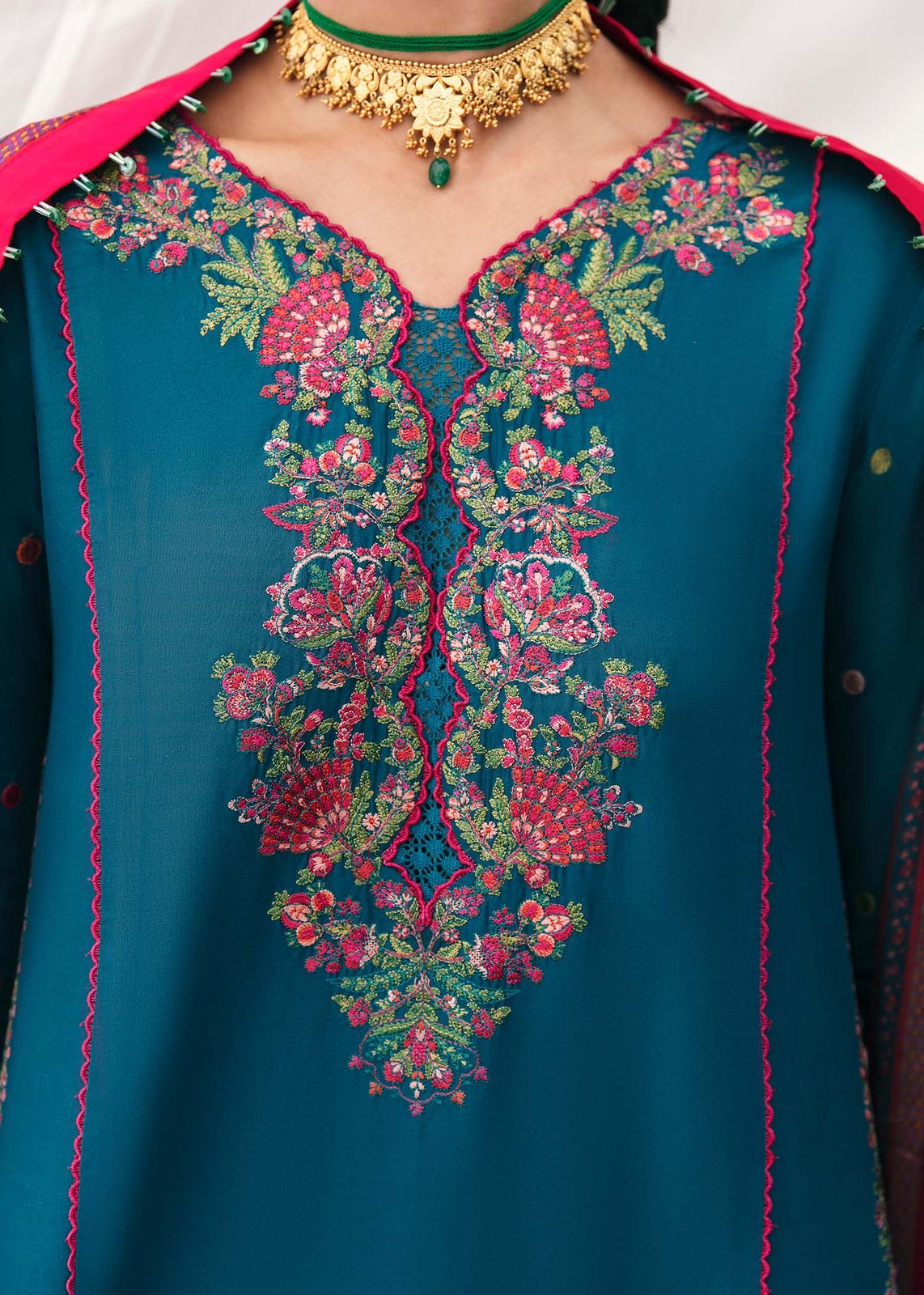 3pc Hussain Rehar  Dhanak Embroidery Suit