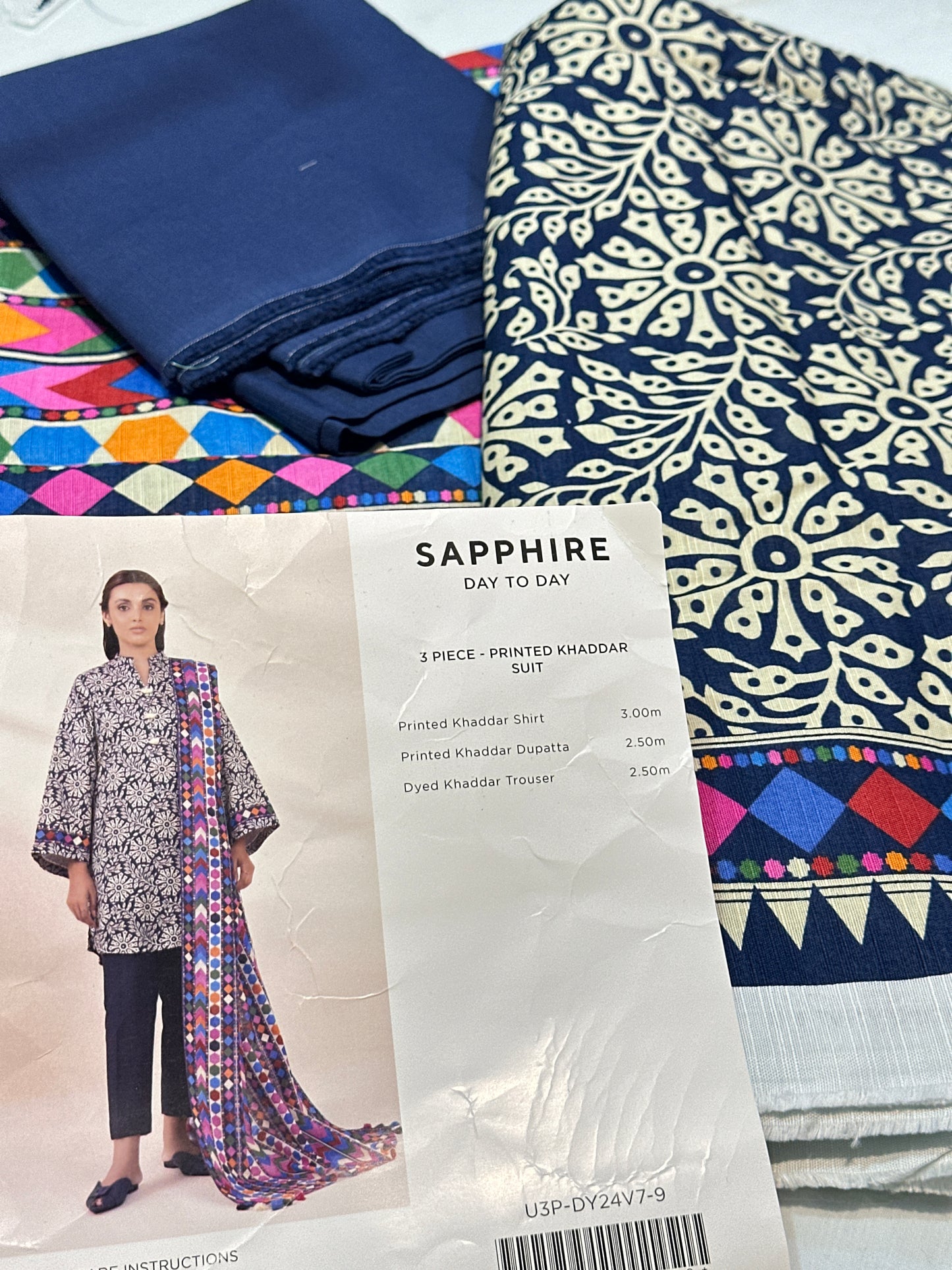 Saphire khaddar 3pc