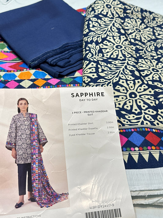 Saphire khaddar 3pc