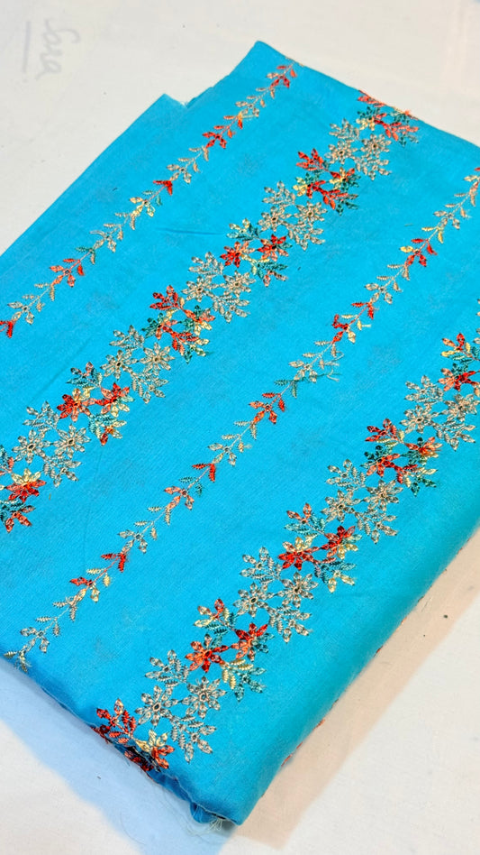 2pc Khaddi Embroidery Lawn Shirt with Trouser