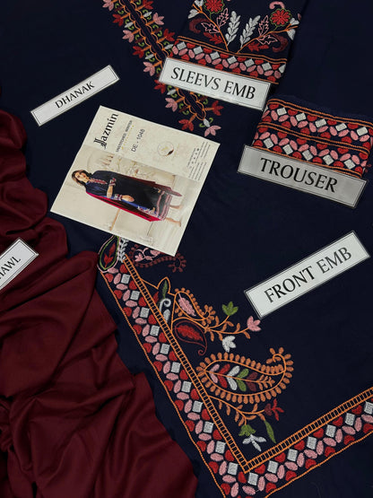 3pc Jazmin Dahank Embroidery Suit