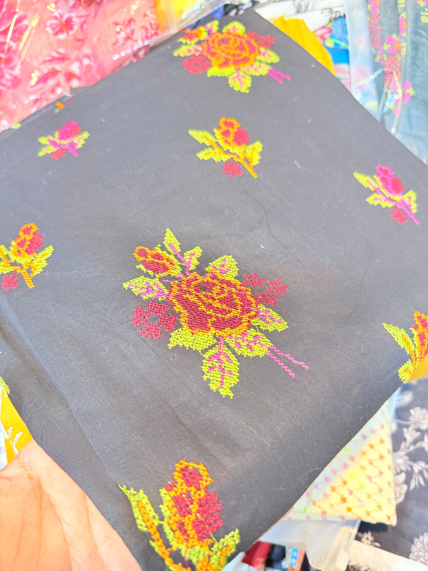 Embroidered shirt trouser