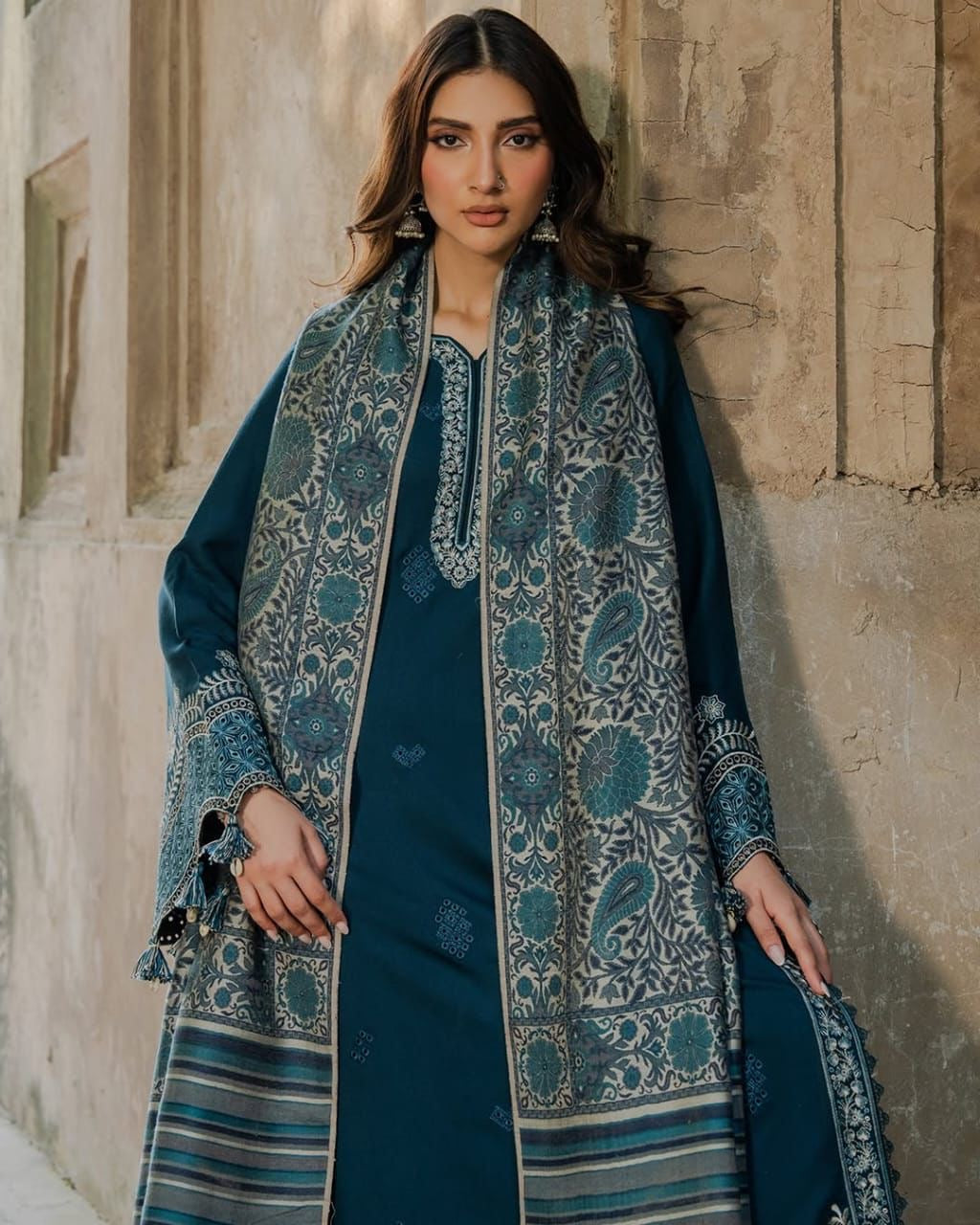 3pc luxury Embroidery dhanak