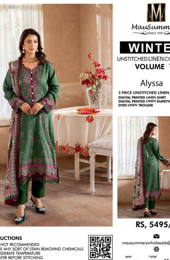 3pc Mausummery Winter Linen