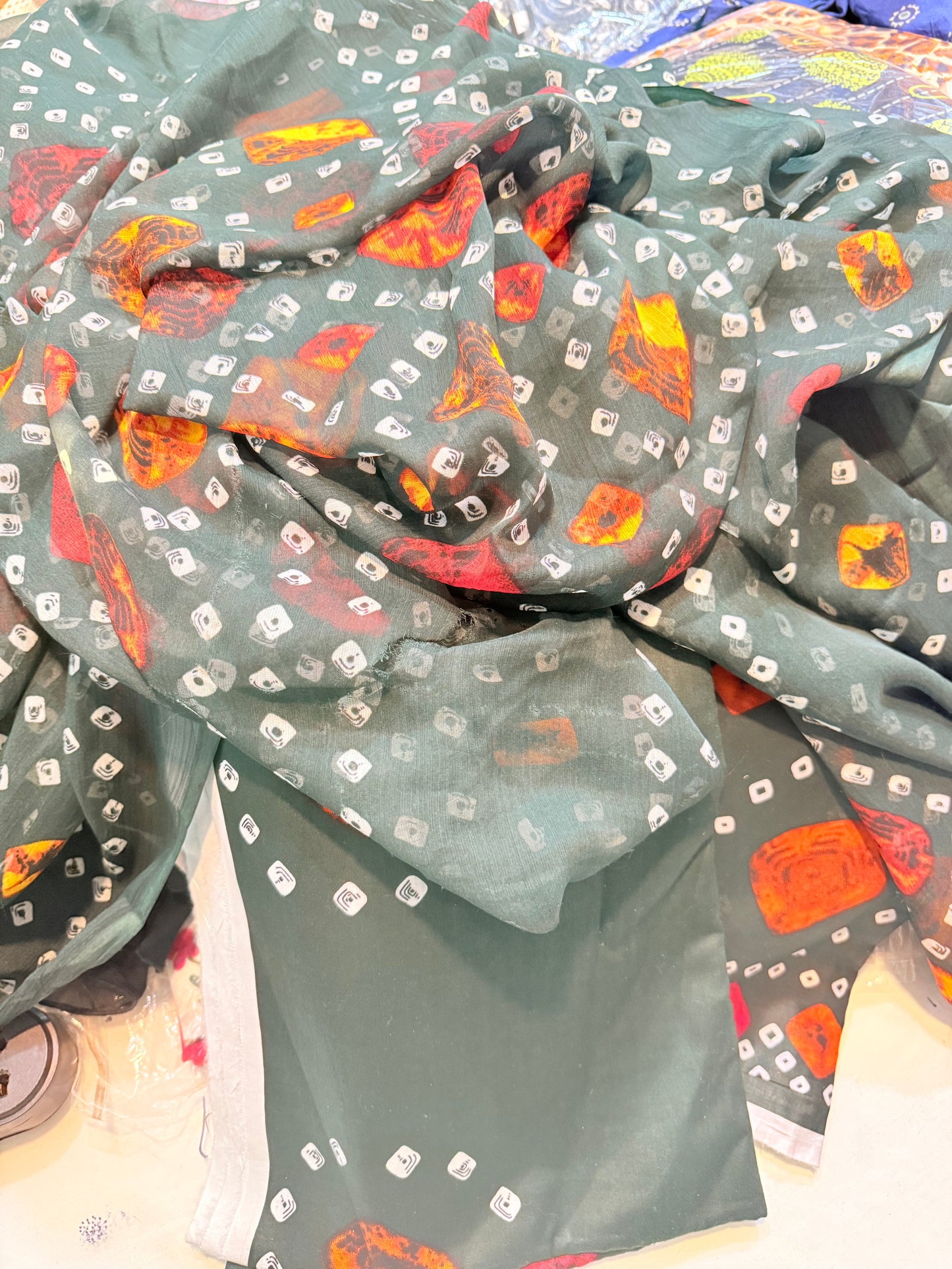 3pc printed chiffon dup
