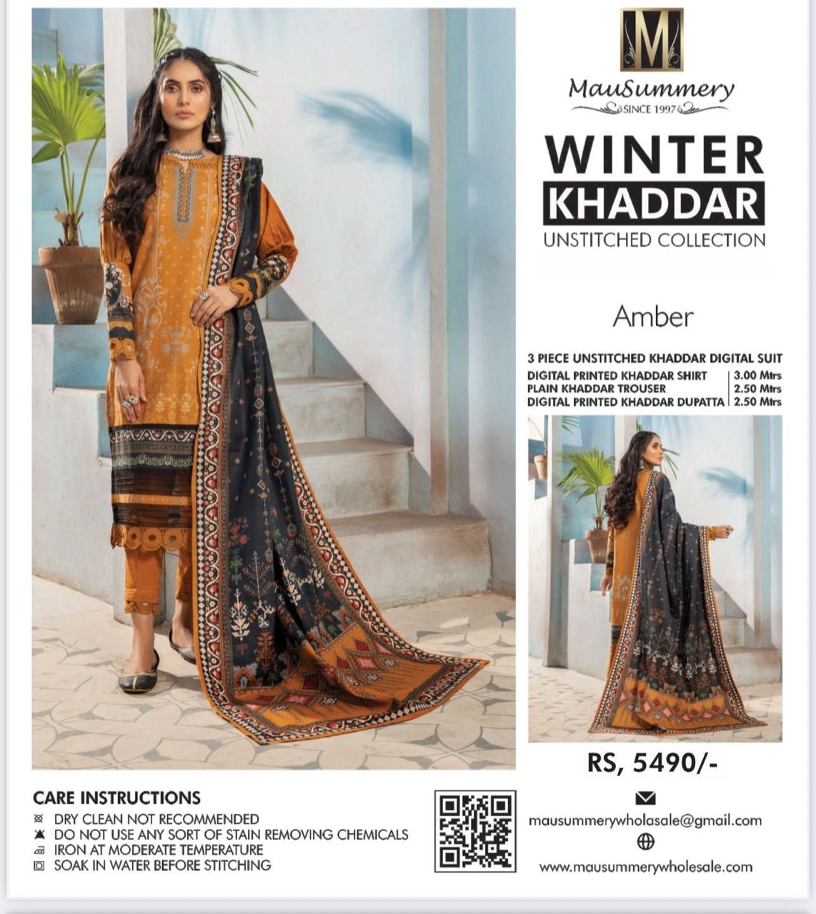 3pc Mausummery khaddar