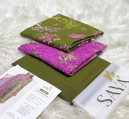 3pc Saya Cotton khaddar