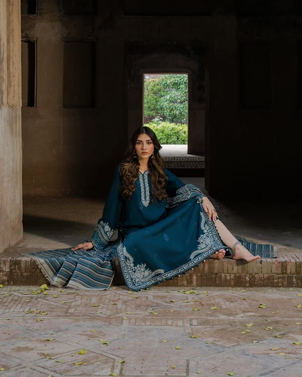 3pc luxury Embroidery dhanak