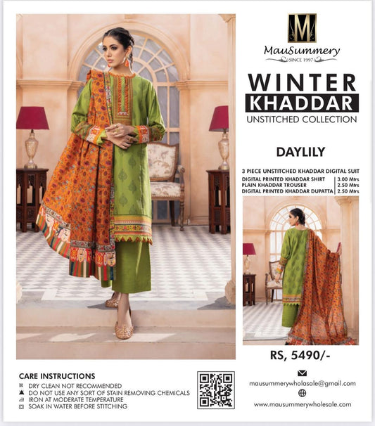 3pc Mausummery khaddar