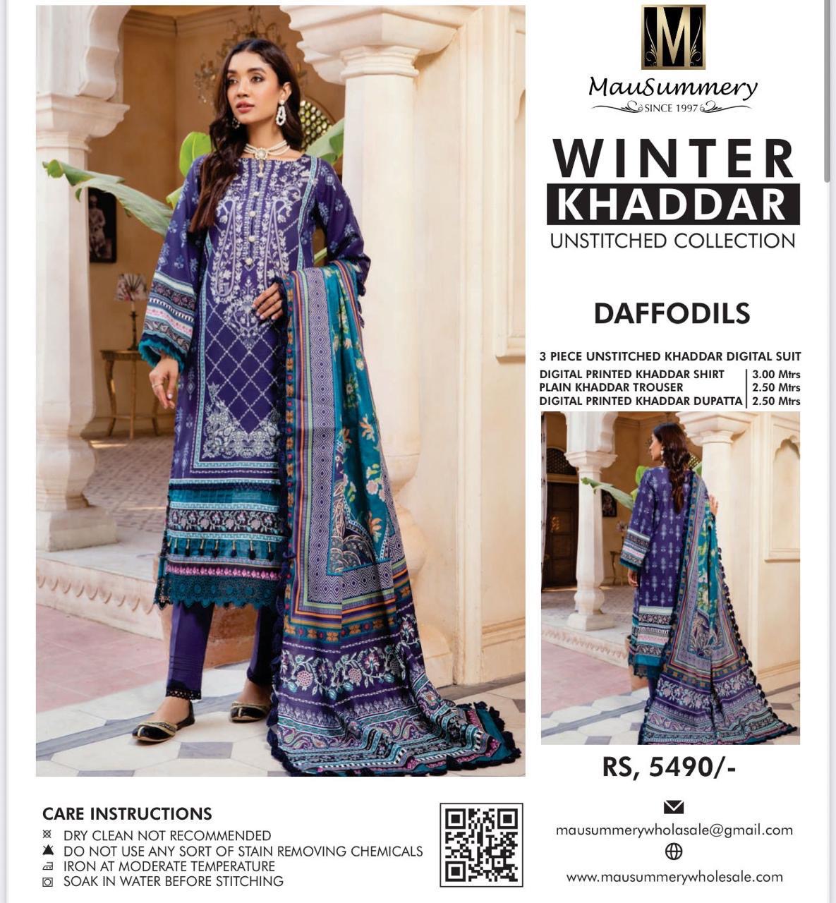 3pc Mausummery khaddar