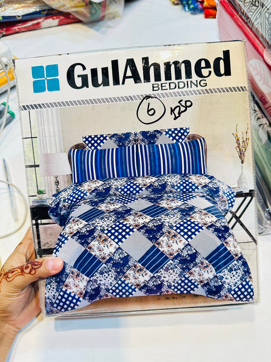 cotton bedsheet and pillows