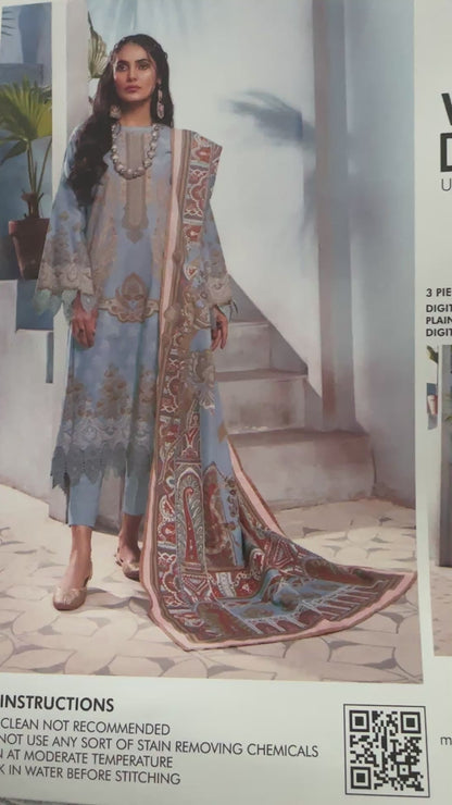 3pc Mausummery khaddar