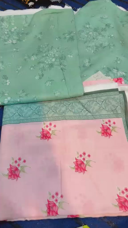 3pc So Kamal Lawn Shirt with Trouser and Dupatta