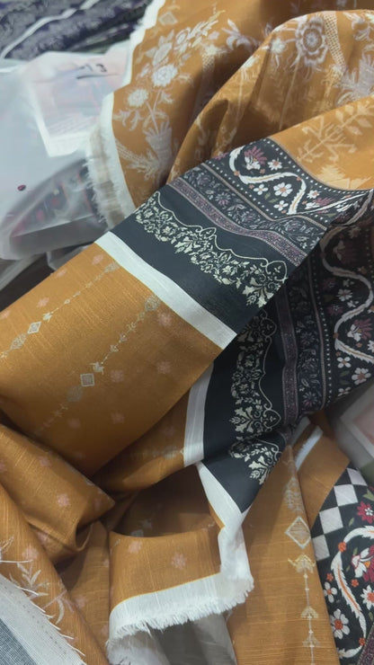 3pc Mausummery khaddar