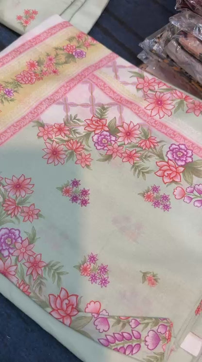 2pc So Kamal Lawn Shirt with Trouser
