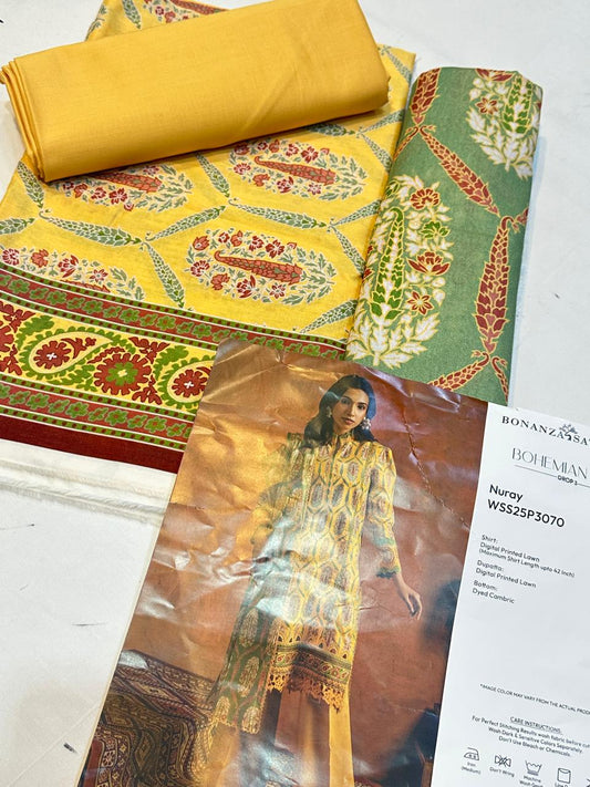 3pc Bonanza Satrangi Lawn