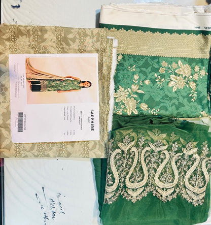 3pc Sapphire Linen Suit