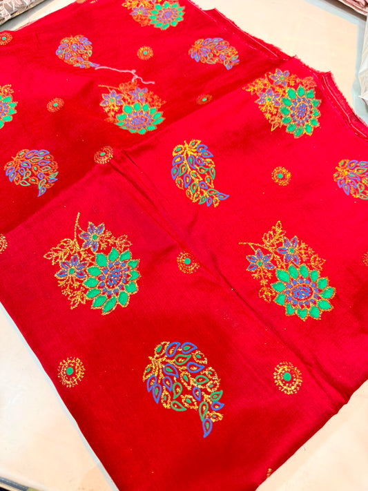 2pc Lawn gillter shirt and Trouser