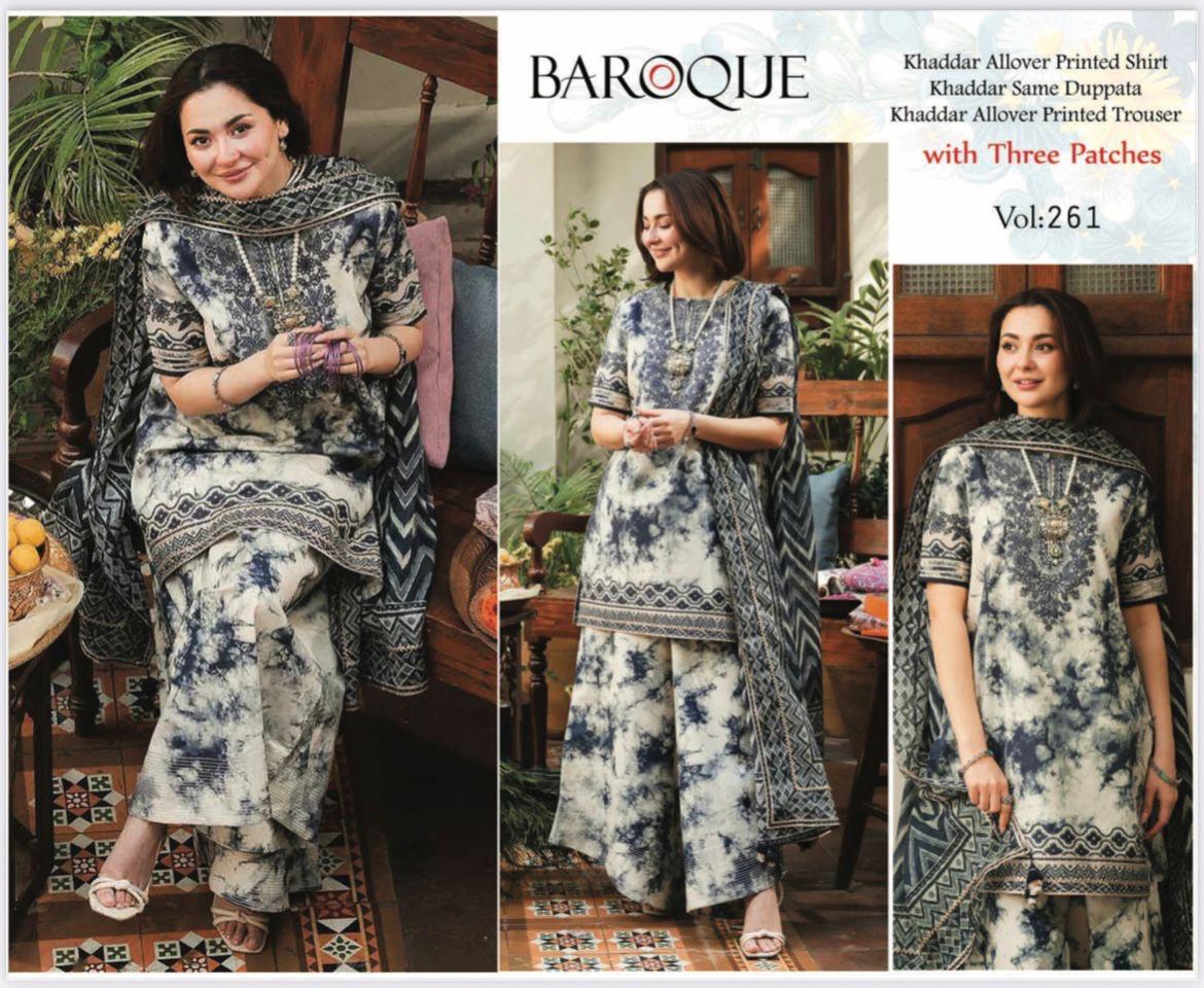 3pc BAROQUE Khaddar