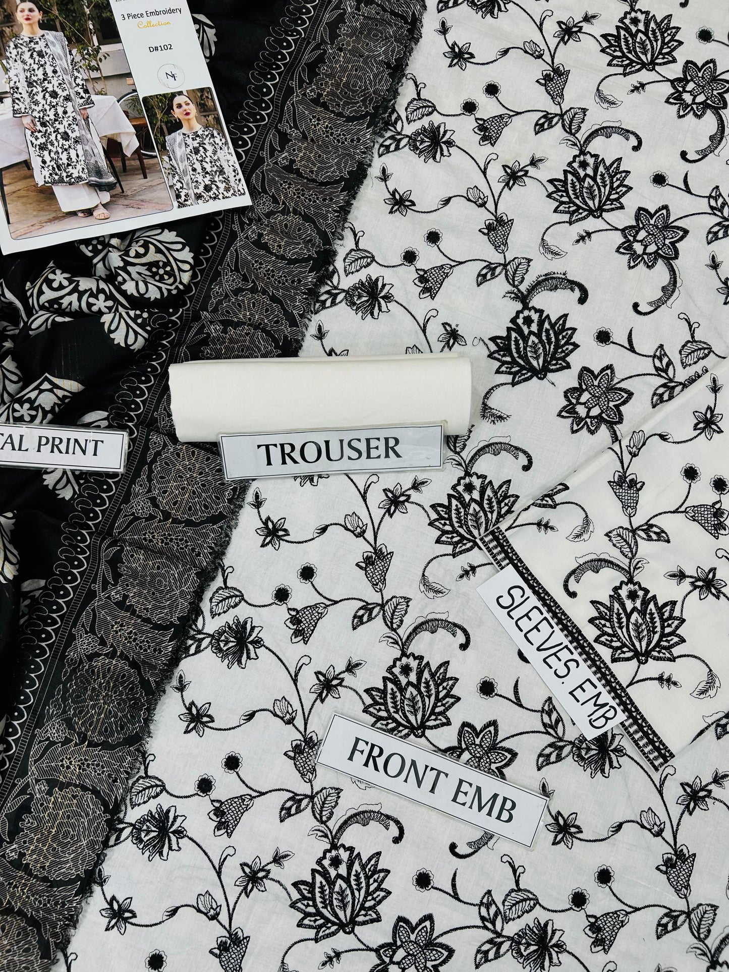 3pc ZaraShahjahan Luxury Lawn