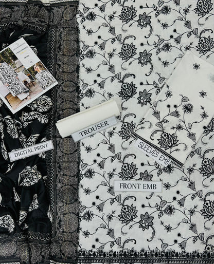 3pc ZaraShahjahan Luxury Lawn