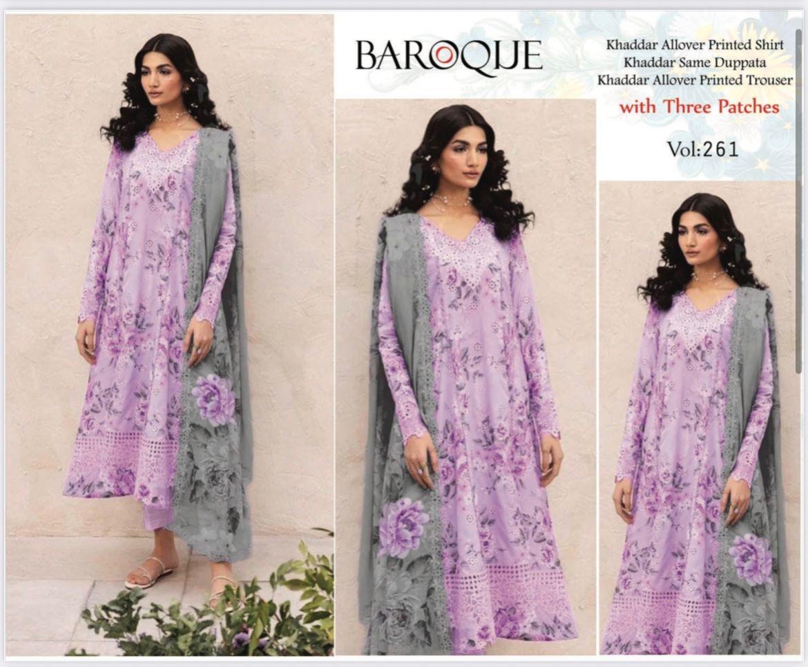 3pc BAROQUE Khaddar