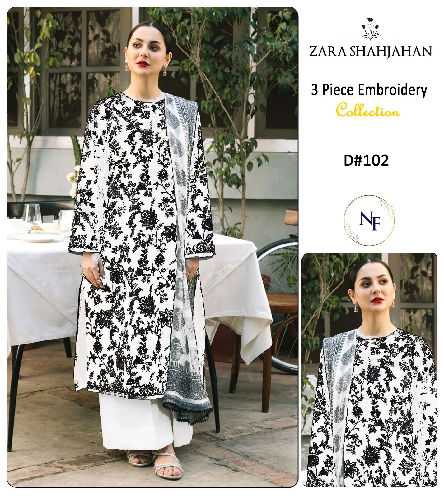 3pc ZaraShahjahan Luxury Lawn