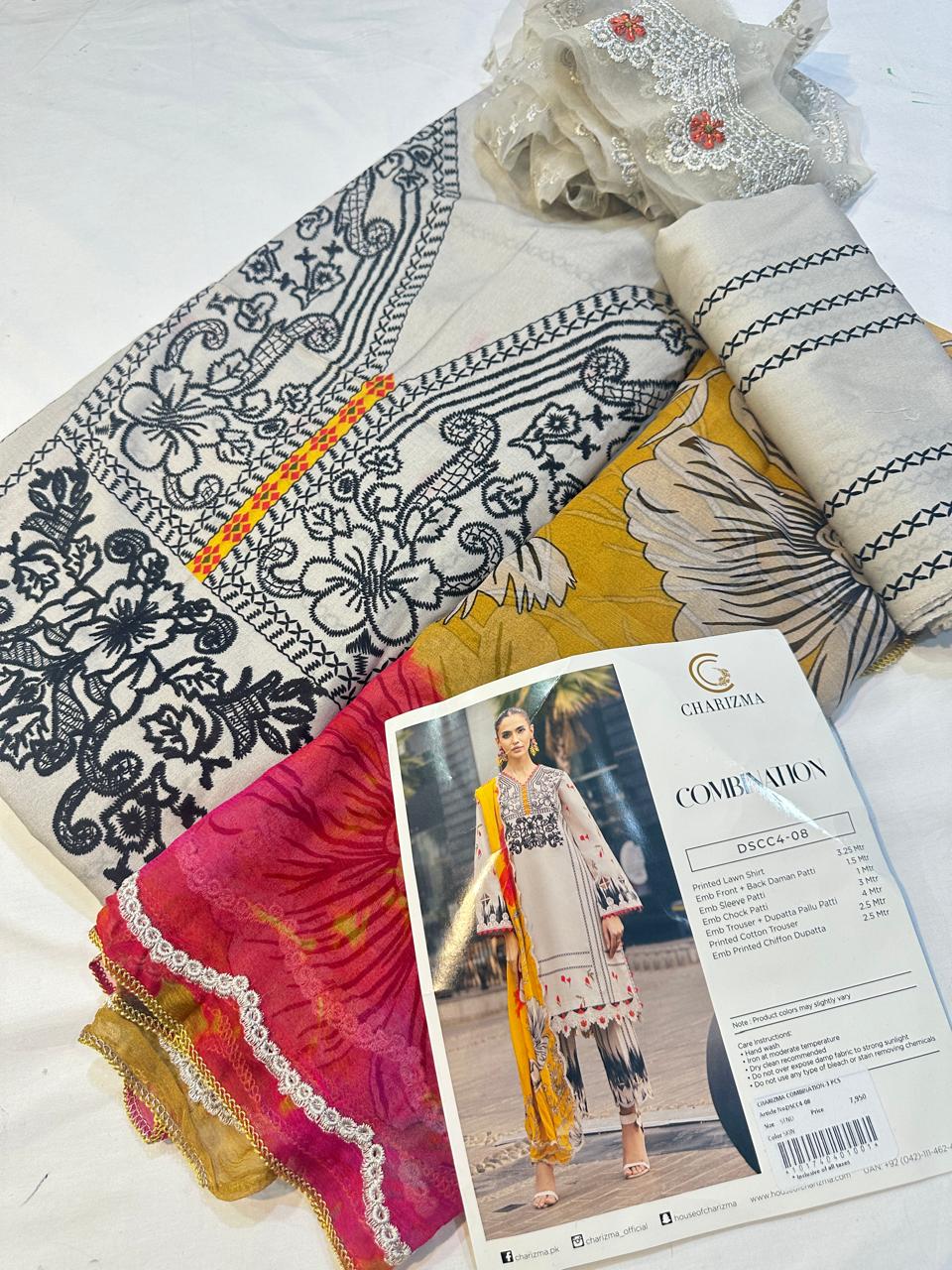 3pc Charizma Lawn Luxury