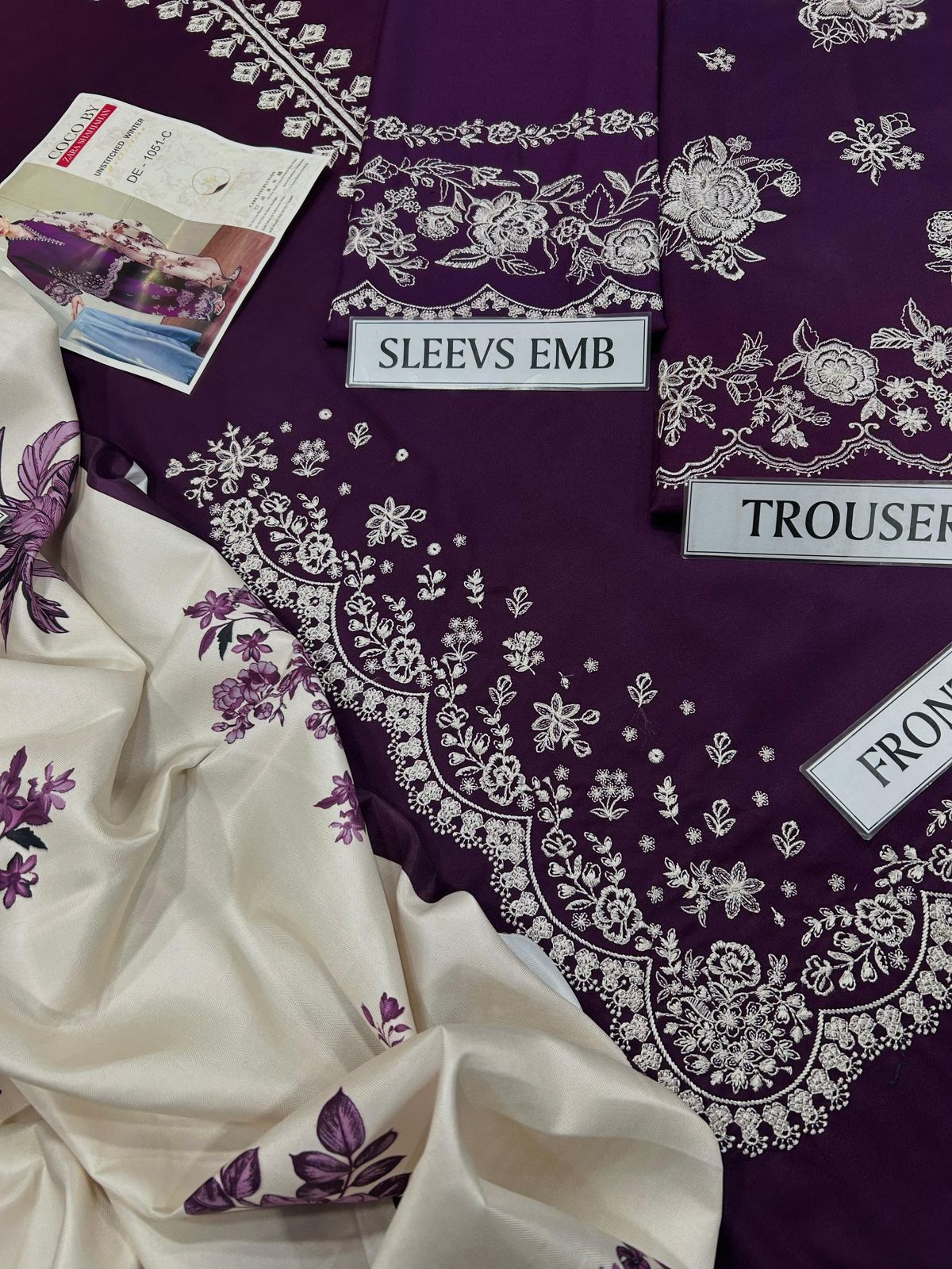 3pc Coco by Zara Shahjahan Luxury Dahank