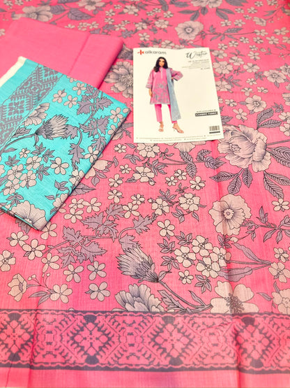 3pc Al Karam Khaddar shirt and Trouser with Dupatta