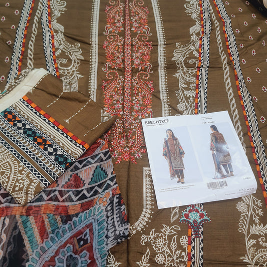 Embroidered beechtree Shirt With Dupatta