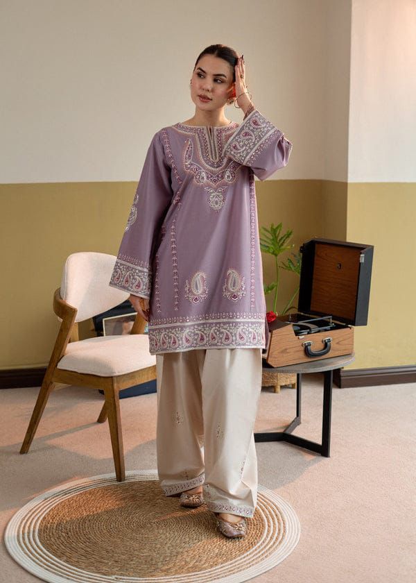 2pc Batik Embroidery Lawn Shirt with Trouser