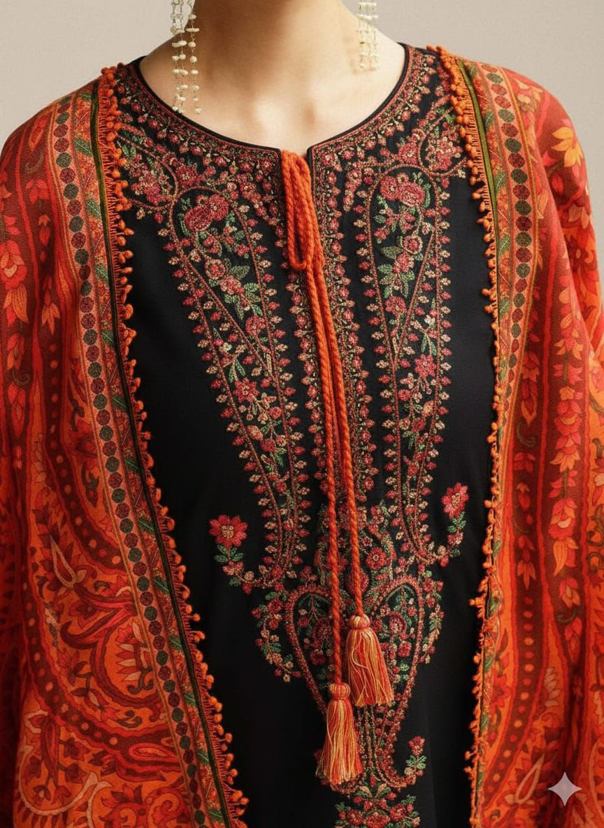 3pc Hussain Rehar Embroidery Dahanak