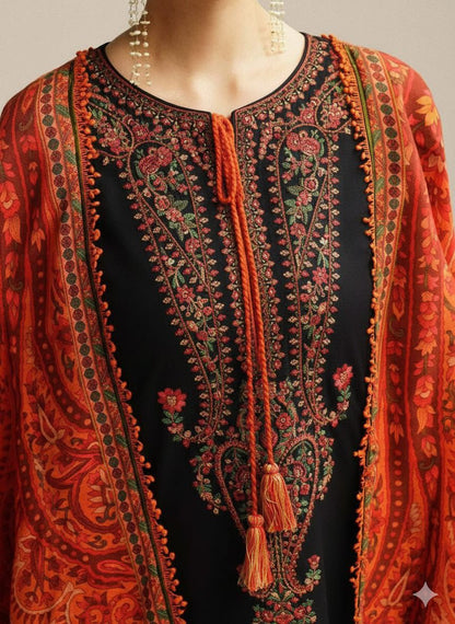 3pc Hussain Rehar Embroidery Dahanak