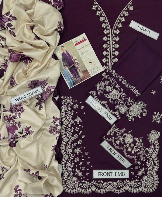 3pc Coco by Zara Shahjahan Luxury Dahank