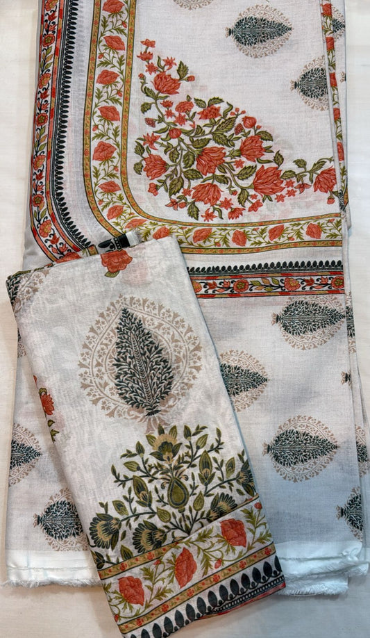 2pc Branded Lawn Shirt with Dupatta