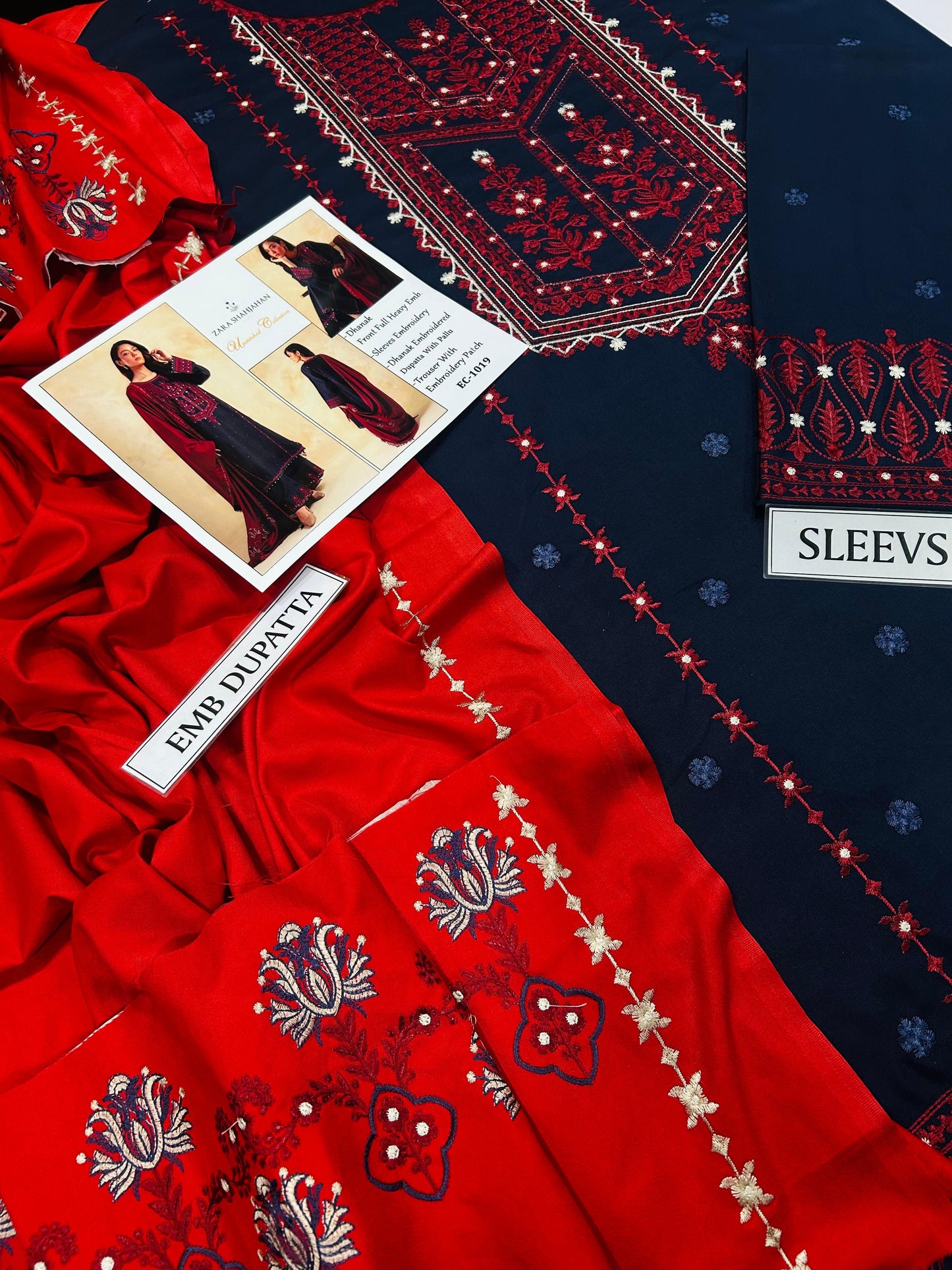 3pc Zara Shahjahan Luxury Dahank