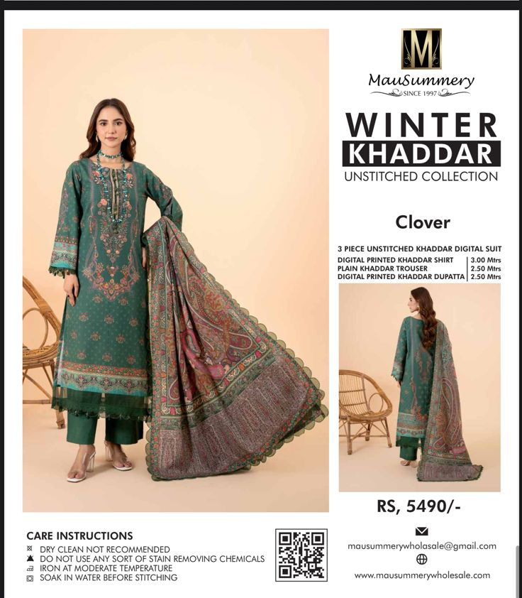 3pc Mausummery khaddar